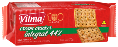 Biscoito Cream Cracker Integral 170g