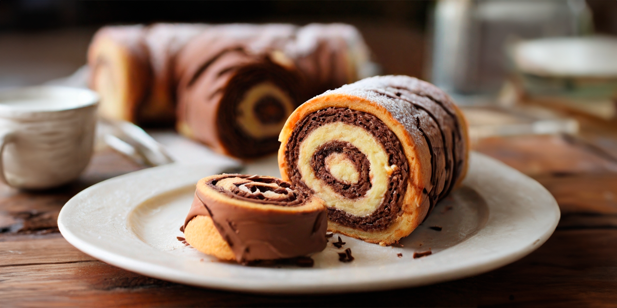 Rocambole fácil com biscoito Vilma