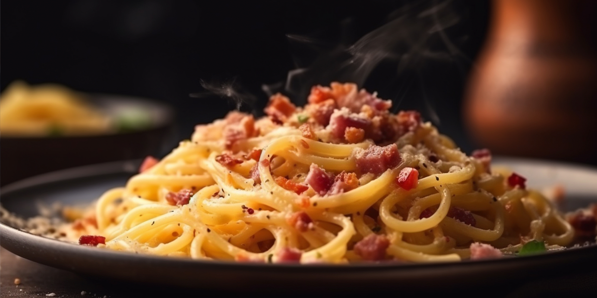 Espaguete à Carbonara (massa especial)