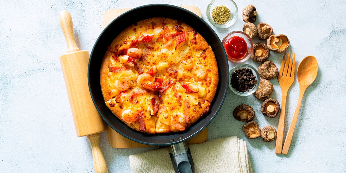 Pizza de frigideira da jubs