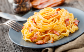 Macarrão a Carbonara com Guanciale (massa especial)
