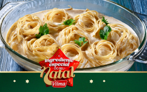 Macarrão ninho de Natal (massa prática)