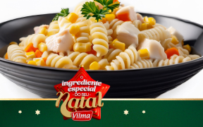 Salada de macarrão Vilma com bacalhau (massa prática)