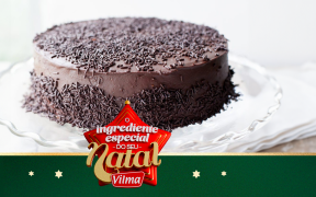 Bolo de chocolate de Natal da mamãe Simone