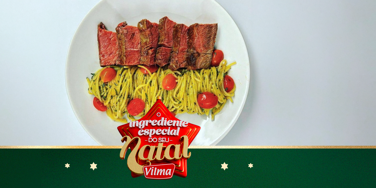 Chorizo de tira e spaghetti ao tomate e ervas (massa especial)