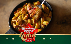 Frango assado com batatas