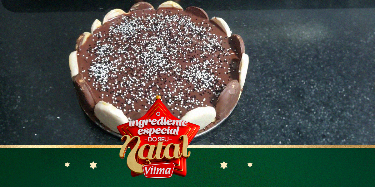 Pavê de mousse de maracujá com ganache