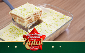 Pavê de limão com biscoito Vilma