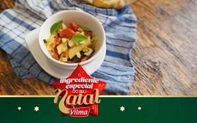 Salada de penne com tomate confit e abobrinha (massa prática)