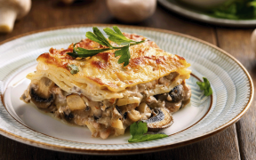 Lasanha de Peixe com Cogumelos Mistos