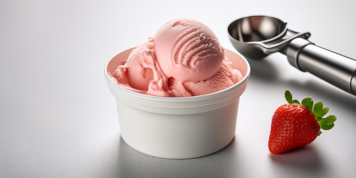 Sorvete com refresco em pó