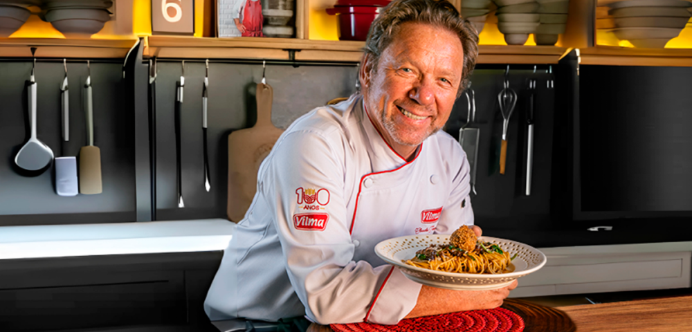 Espaguete com almôndegas de rabada e agrião - Especial 100 anos