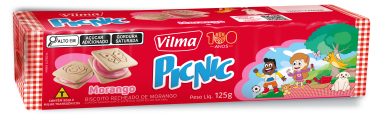 Biscoito Recheado PicNic Morango 125g