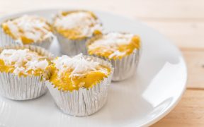 Muffin de milho com coco