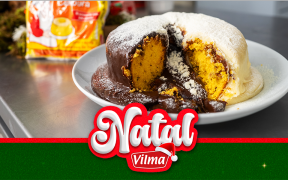 Bolo de cenoura natalino